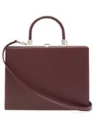 Matchesfashion.com Rodo - Le Marais Frame-top Leather Handbag - Womens - Burgundy