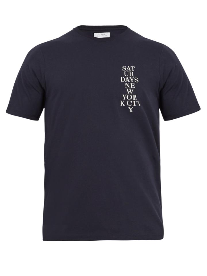 Saturdays Nyc Logo-print Cotton T-shirt