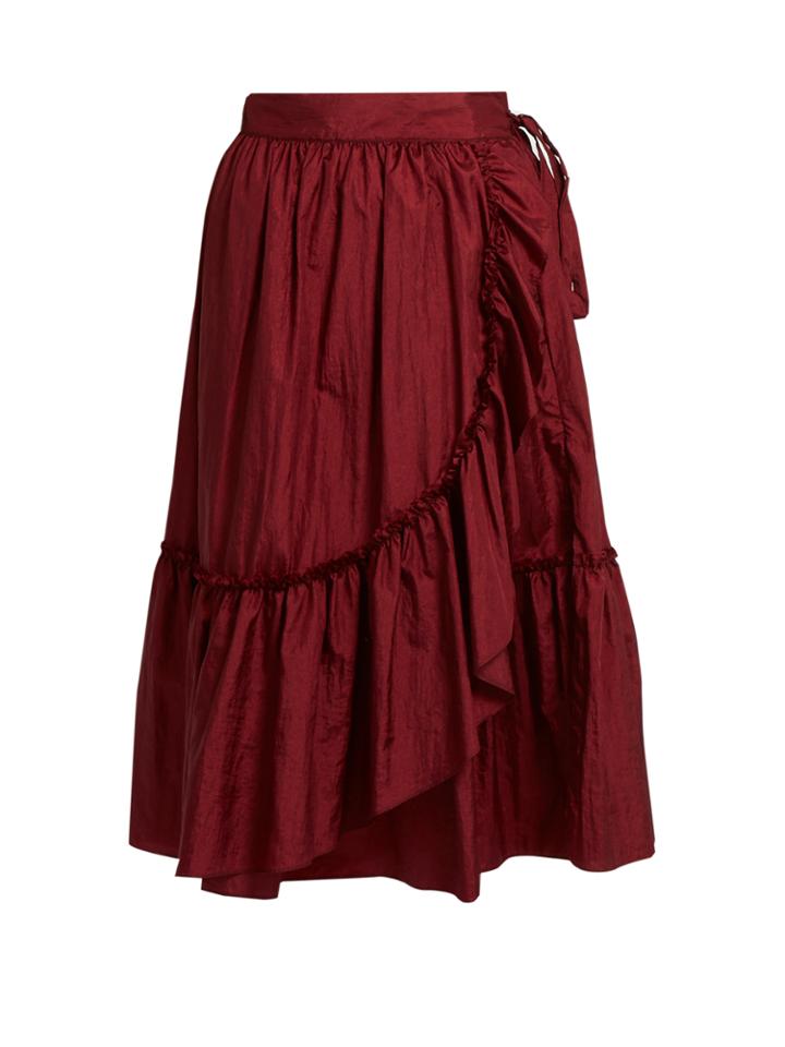 Rachel Comey Bossa Ruffled-detail Midi Skirt