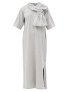 Matchesfashion.com Mm6 Maison Margiela - Cotton-jersey T-shirt Dress - Womens - Grey