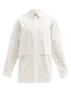 Matchesfashion.com E. Tautz - Lineman Striped Cotton-poplin Shirt - Mens - Cream