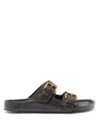 Matchesfashion.com Isabel Marant - Lennyo Leather Slides - Womens - Black