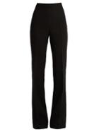 Giambattista Valli High-waisted Flared Crepe Trousers