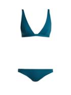 Matchesfashion.com Melissa Odabash - Malta Triangle Bikini - Womens - Blue