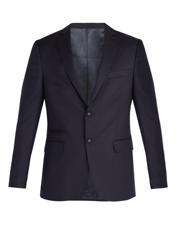 Officine Générale 375 Single-breasted Notch-lapel Wool Blazer