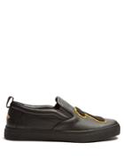 Gucci Hebron 25 Leather Slip-on Trainers