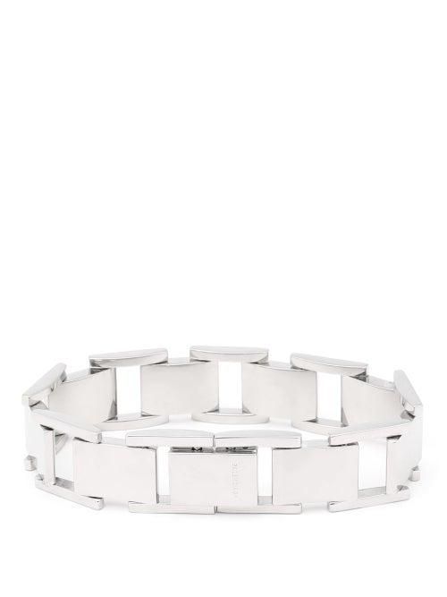 Matchesfashion.com Balenciaga - Flat Chain Bracelet - Mens - Silver