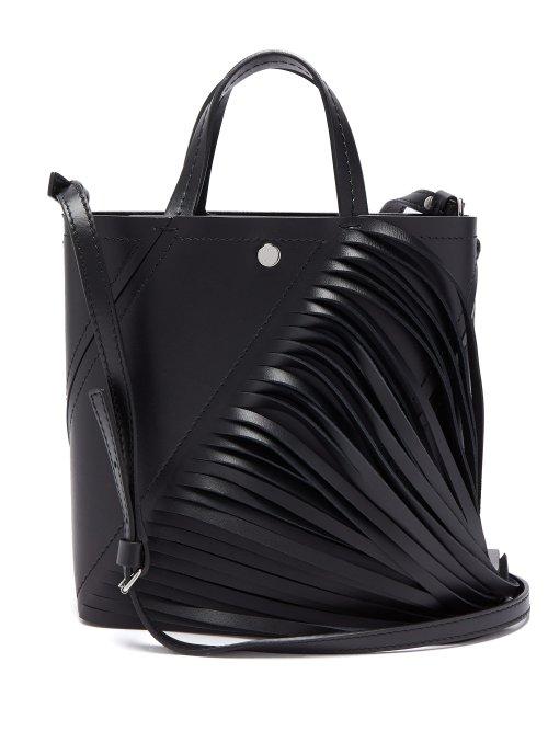 Matchesfashion.com Proenza Schouler - Hex Small Leather Tote Bag - Womens - Black