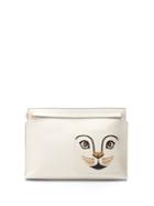 Loewe Cat T Leather Pouch