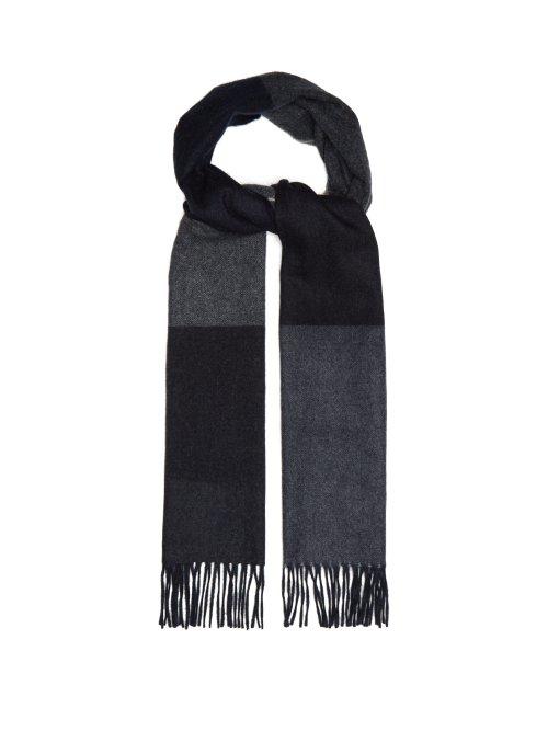 Matchesfashion.com Begg & Co. - Vigo Striped Wool And Cashmere Blend Scarf - Mens - Black Multi