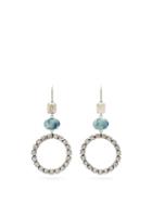 Matchesfashion.com Isabel Marant - Crystal And Marbled Drop Earrings - Womens - Blue