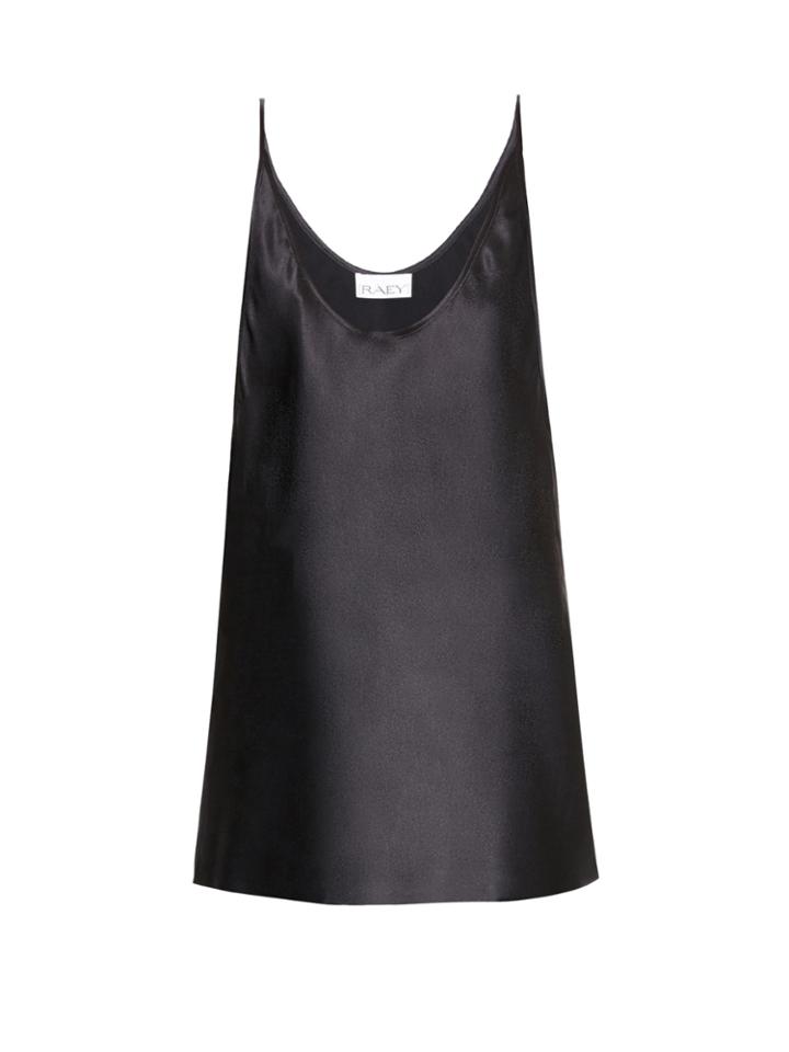 Raey Deep Scoop-neck Silk-satin Cami Top