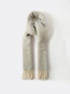 Isabel Marant - Firna Logo-embroidered Alpaca-blend Scarf - Womens - Grey