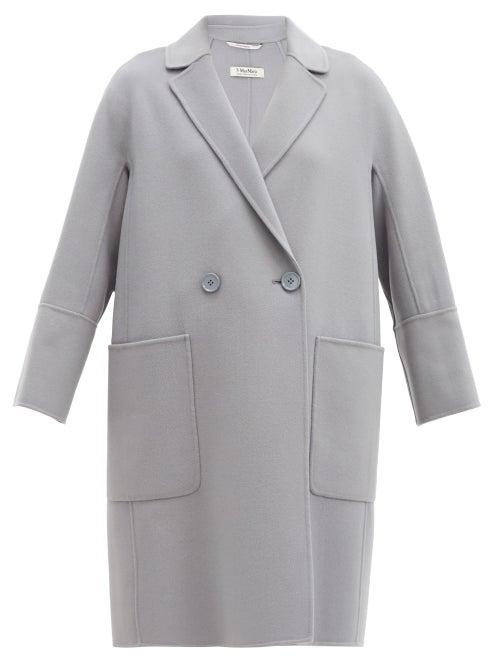 Matchesfashion.com S Max Mara - Audrey Coat - Womens - Light Grey