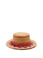 Matchesfashion.com Sensi Studio - 2033 Woven Straw Hat - Womens - Pink Multi