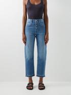 Isabel Marant Toile - Belden High-rise Straight-leg Jeans - Womens - Light Blue