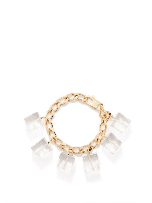 Jacquemus - Gourmette Glaons Ice-cube Chain Bracelet - Womens - Clear