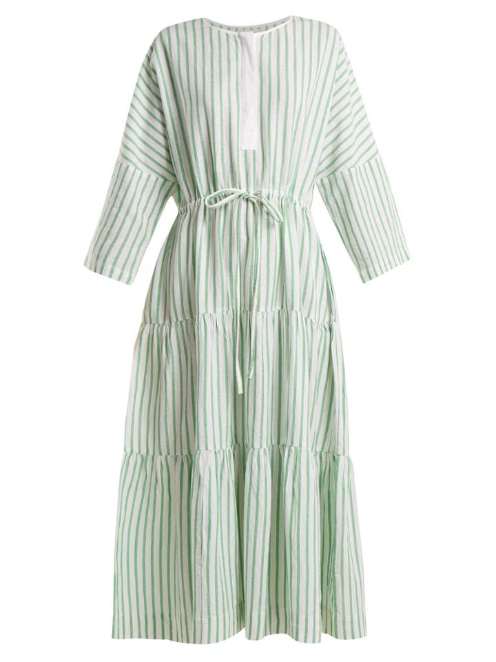 Wiggy Kit Drawstring Cotton-blend Maxi Dress