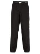 Matchesfashion.com Valentino - Vltn Logo Jacquard Belt Trousers - Mens - Black