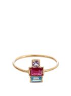 Loren Stewart Ruby, Sapphire, Topaz & Yellow-gold Ring