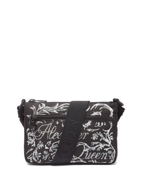 Alexander Mcqueen - Logo-print Nylon Cross-body Bag - Mens - Black