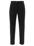 Givenchy - High-rise Wool-blend Straight-leg Trousers - Womens - Black