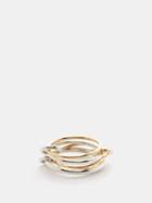 Spinelli Kilcollin - Pisces 18kt Gold & Sterling-silver Ring - Womens - Silver Gold