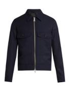 Ami Point-collar Zip-through Wool Jacket