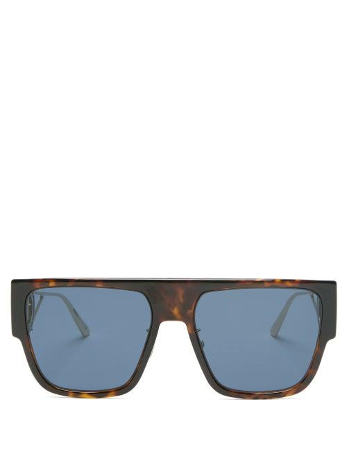 Matchesfashion.com Dior - 30montaigne D-frame Acetate And Metal Sunglasses - Womens - Tortoiseshell