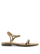Saint Laurent Ourika & Talitha Leather-trimmed Sandals