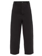 Matchesfashion.com Toogood - The Conductor Cotton-blend Cropped Trousers - Womens - Black