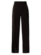 Matchesfashion.com Bottega Veneta - Side Striped Straight Leg Trousers - Womens - Black