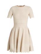 Alexander Mcqueen Lace-jacquard Jersey Dress
