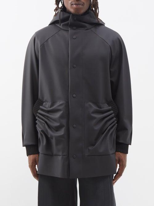 Craig Green - Tube Pleated Shell Hooded Jacket - Mens - Black