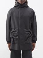 Craig Green - Tube Pleated Shell Hooded Jacket - Mens - Black