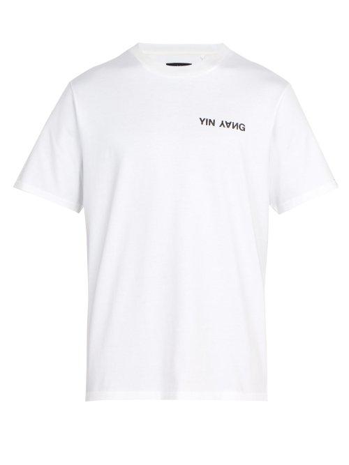 Matchesfashion.com Rag & Bone - Ying Yang Cotton Jersey T Shirt - Mens - White