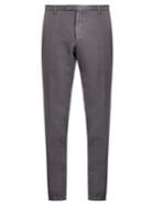 Boglioli Slim-leg Cotton And Linen-blend Trousers