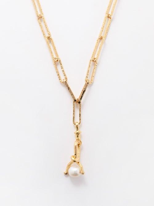 Alighieri - The Celestial Raindrop 24kt Gold-plated Necklace - Womens - Gold Multi