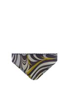 Emilio Pucci - Vortici-print Stretch-tulle Briefs - Womens - Navy