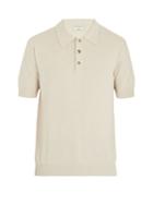 Éditions M.r Positano Knitted Cotton-blend Polo Shirt