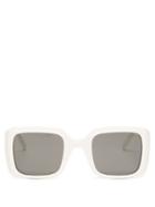 Saint Laurent - Square Acetate Sunglasses - Womens - White