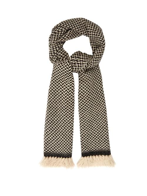 Isabel Marant Étoile Alena Tassel-trimmed Herringbone Scarf