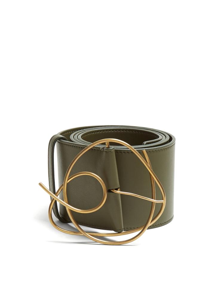 Roksanda Twisted Buckle Leather Belt
