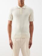 Orlebar Brown - Maranon Ribbed Organic-cotton Polo Shirt - Mens - Cream