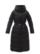 Matchesfashion.com Fusalp - Odette Belted Longline Down Coat - Womens - Black