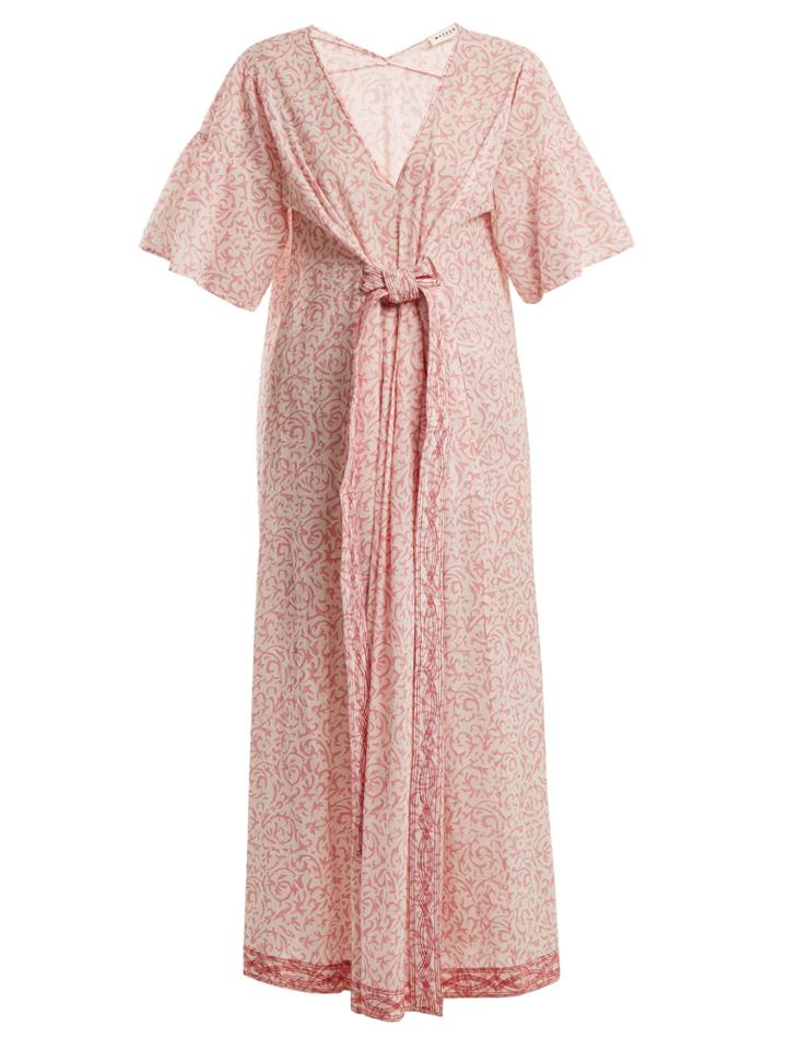 Masscob Paisley-print Cotton Dress