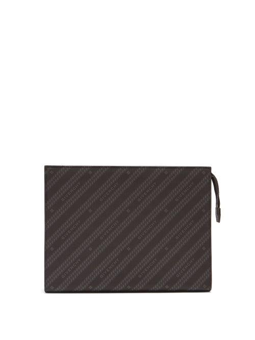 Matchesfashion.com Givenchy - Logo-print Canvas Pouch - Mens - Black