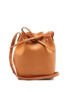 Matchesfashion.com Mansur Gavriel - Pink Lined Mini Leather Bucket Bag - Womens - Brown Multi
