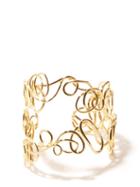Matchesfashion.com Completedworks - Twisted Gold-plated Recycled Sterling-silver Cuff - Womens - Gold