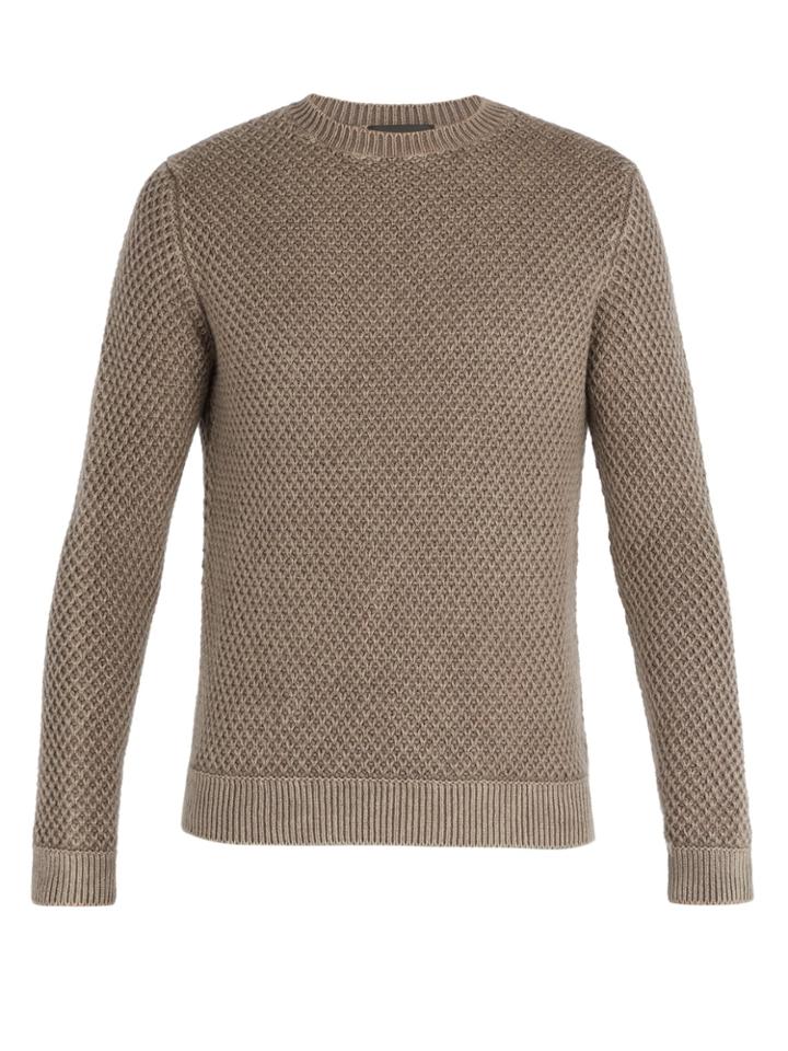 Iris Von Arnim Magellan Waffle-knit Cashmere Sweater